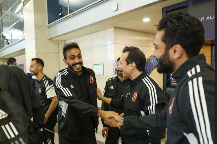 لاعبو الأهلي في مطار القاهرة